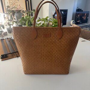 NWT Uashmama Large Totty Woven Tote - Camel (Color only sold in Italy)